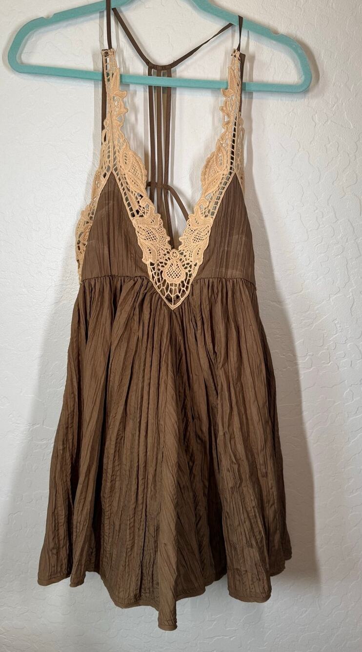 Free People Breathless Mini Slip in Martini XS